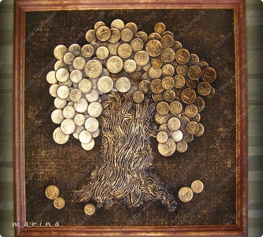 денежное дерево панно